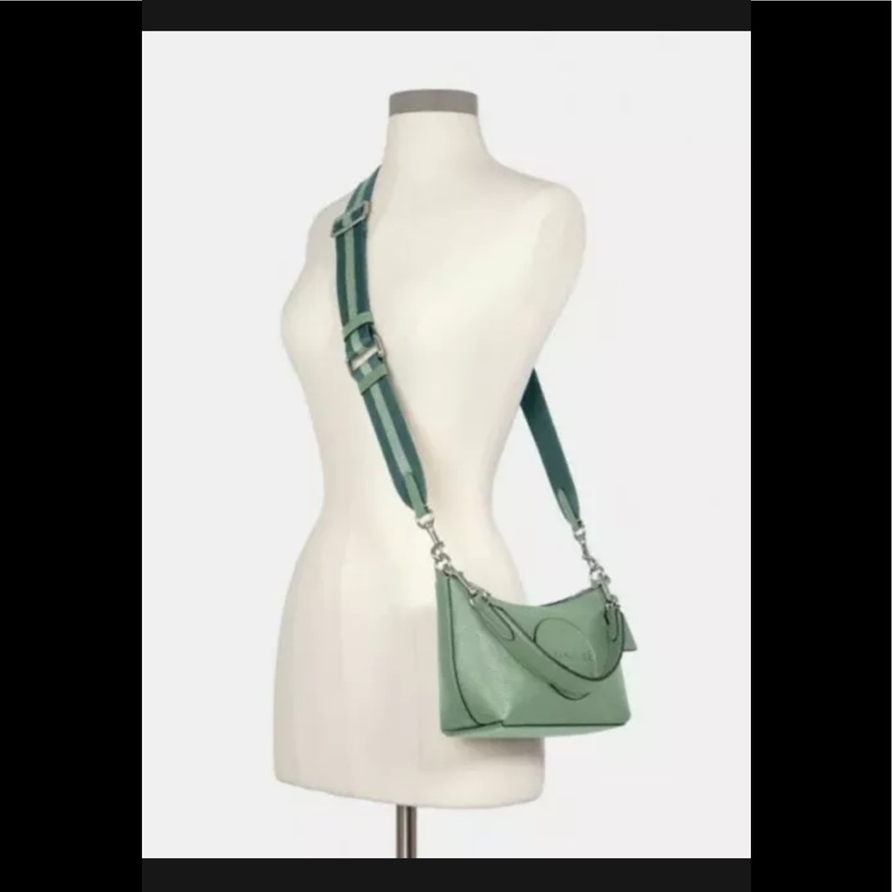Coach Dempsey Shoulder Bag With Patch Washed Green